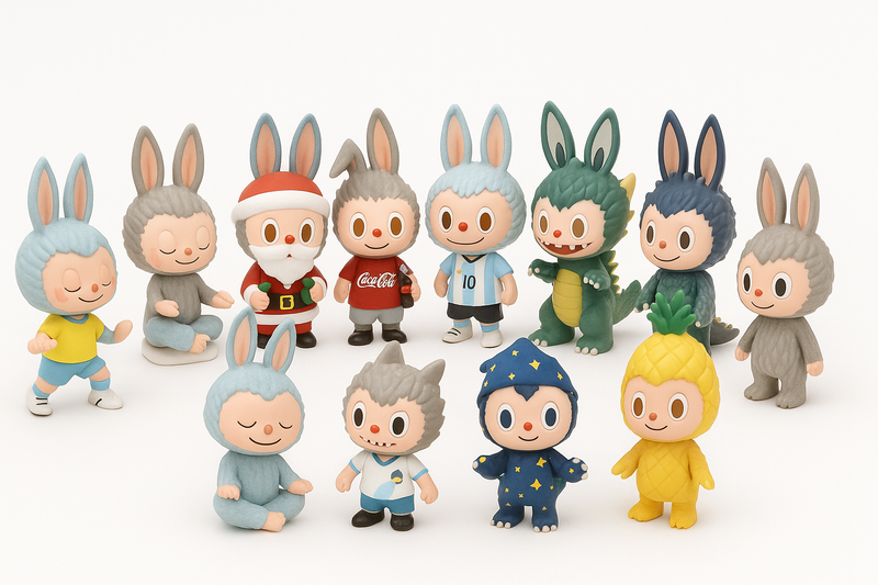 toutes les figurines de collection, représenté ensemble