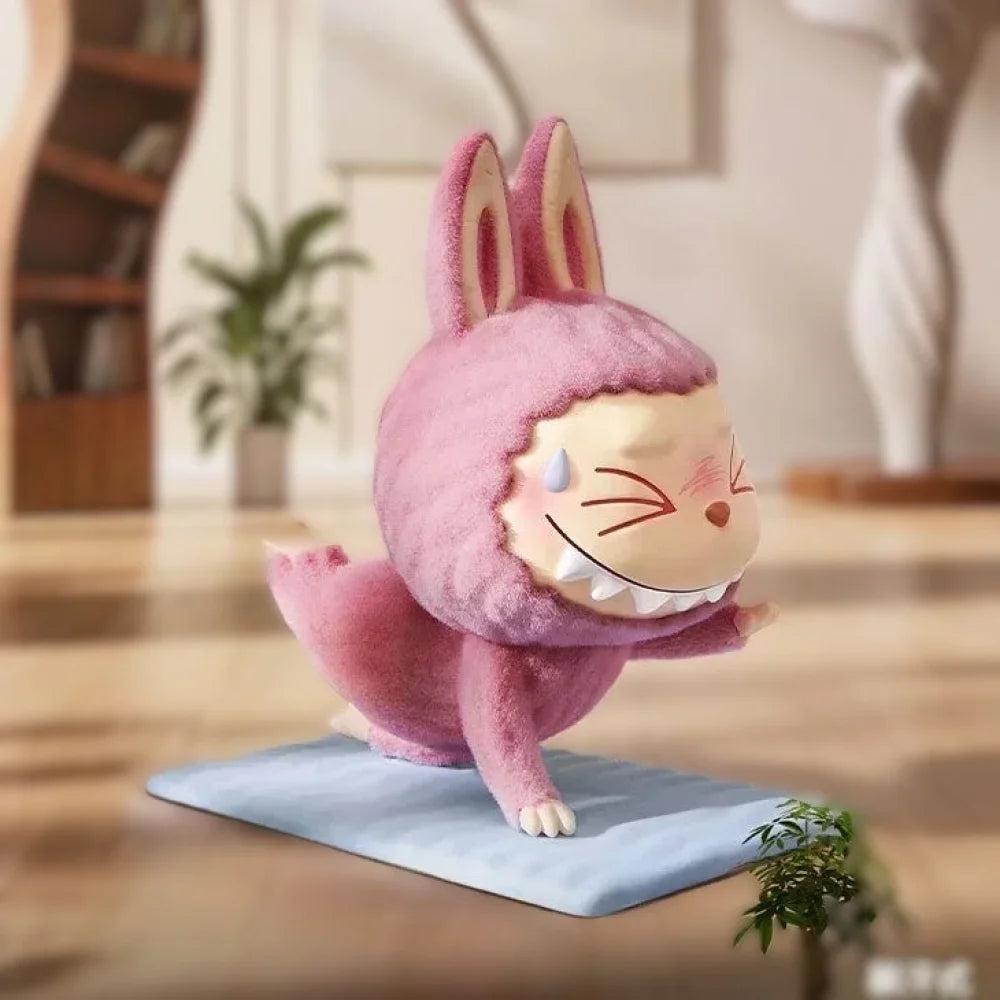 Figurines The Monster Lazy Yoga Stretch Out-MaPelucheLabubu.fr | Adoptez votre Labubu : Peluches et Figurines Uniques