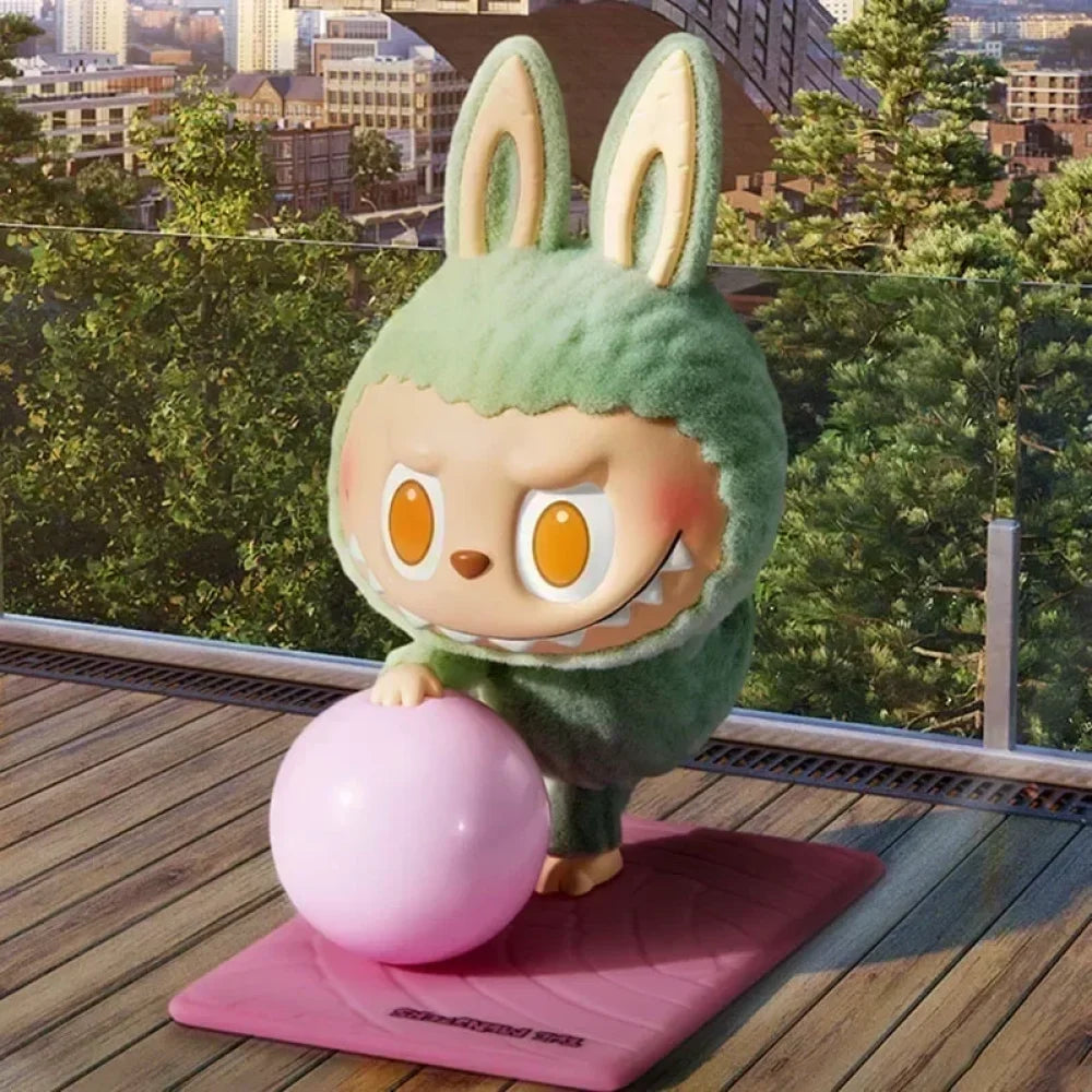 Figurines The Monster Lazy Yoga Stretch Out-MaPelucheLabubu.fr | Adoptez votre Labubu : Peluches et Figurines Uniques