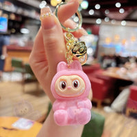 Découvrir le modèle Pink / 5.5cm Porte-clé Mini Labubu - modèle Pink / 5.5cm - MaPelucheLabubu.fr | Adoptez votre Labubu : Peluches et Figurines Uniques