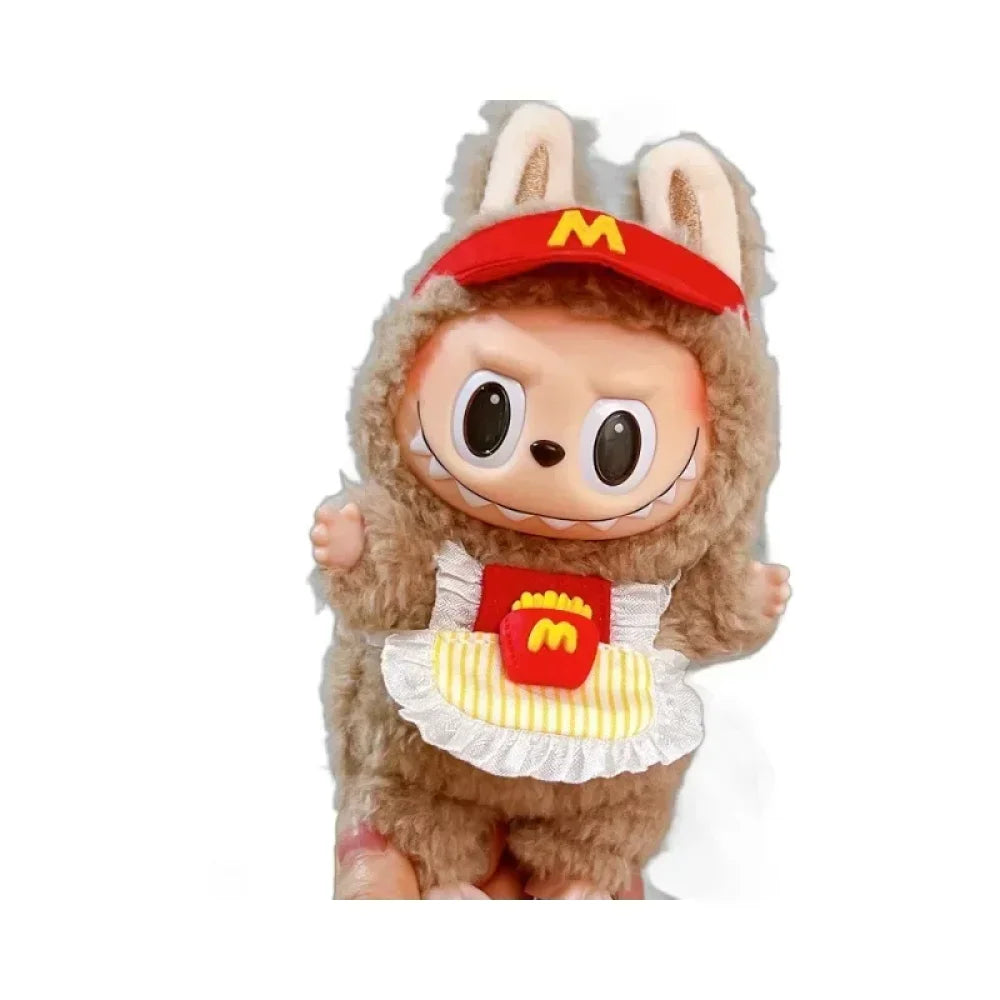 Tablier et casquette Mcdo Labubu-MaPelucheLabubu.fr | Adoptez votre Labubu : Peluches et Figurines Uniques