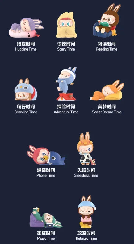 Figurine Labubu The Monsters Reading Time