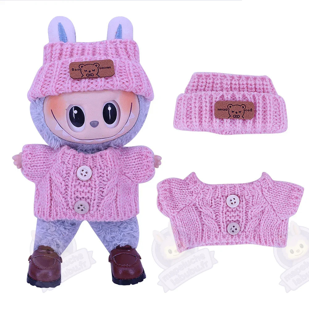 Accessoires labubu d'hivers 15 /17 cm-MaPelucheLabubu.fr | Adoptez votre Labubu : Peluches et Figurines Uniques