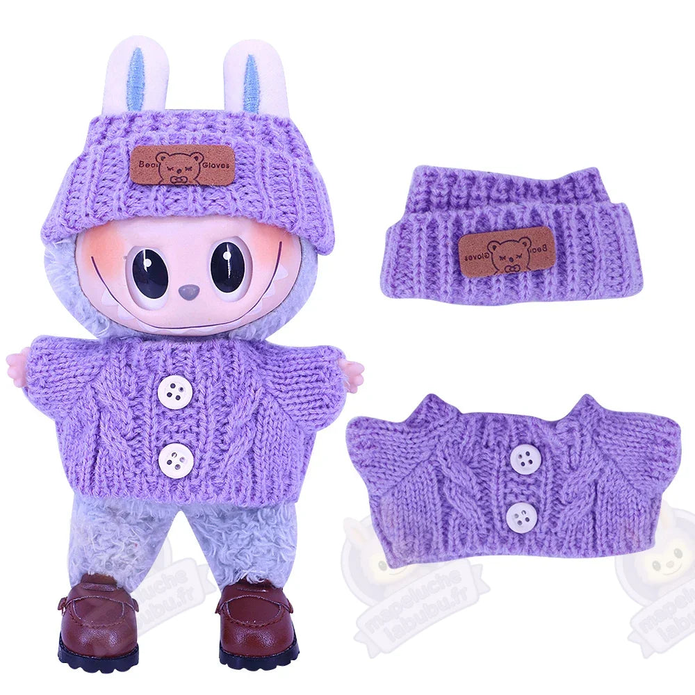 Accessoires labubu d'hivers 15 /17 cm-MaPelucheLabubu.fr | Adoptez votre Labubu : Peluches et Figurines Uniques