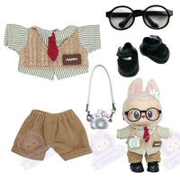 Accessoires preppy pour Labubu 17 cm - modèle 2 / 15-17cm - MaPelucheLabubu.fr | Adoptez votre Labubu : Peluches et Figurines Uniques