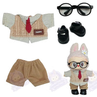 Accessoires preppy pour Labubu 17 cm - modèle 3 / 15-17cm - MaPelucheLabubu.fr | Adoptez votre Labubu : Peluches et Figurines Uniques