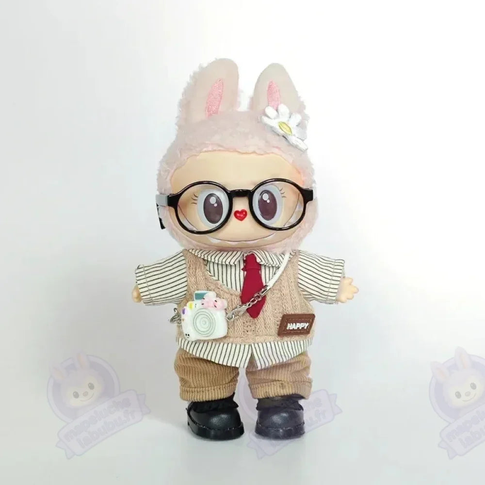 Accessoires preppy pour Labubu 17 cm-MaPelucheLabubu.fr | Adoptez votre Labubu : Peluches et Figurines Uniques