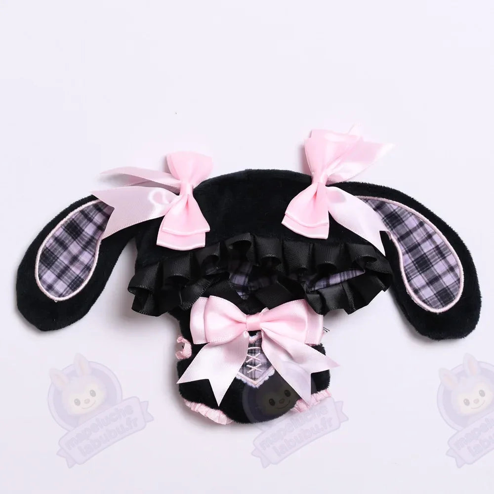 Combinaison Labubu lapin rouge & noir-MaPelucheLabubu.fr | Adoptez votre Labubu : Peluches et Figurines Uniques