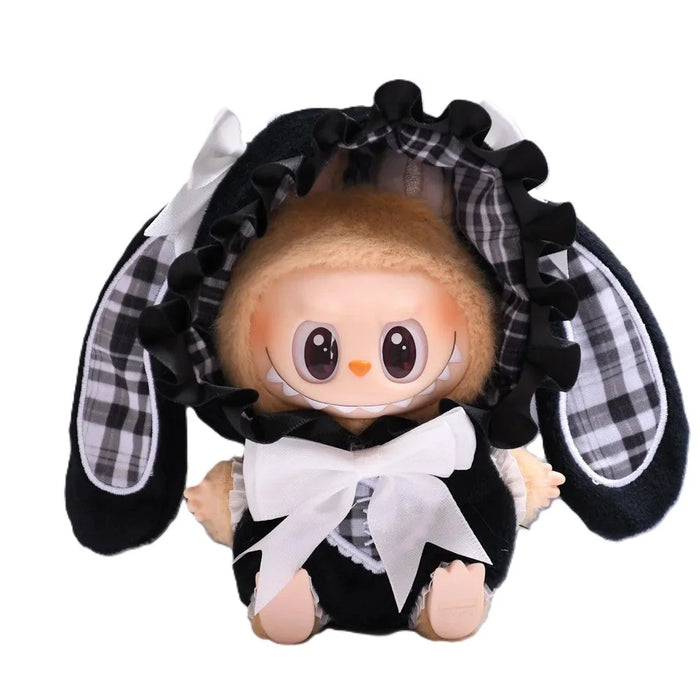 Combinaison Labubu lapin rouge & noir-MaPelucheLabubu.fr | Adoptez votre Labubu : Peluches et Figurines Uniques