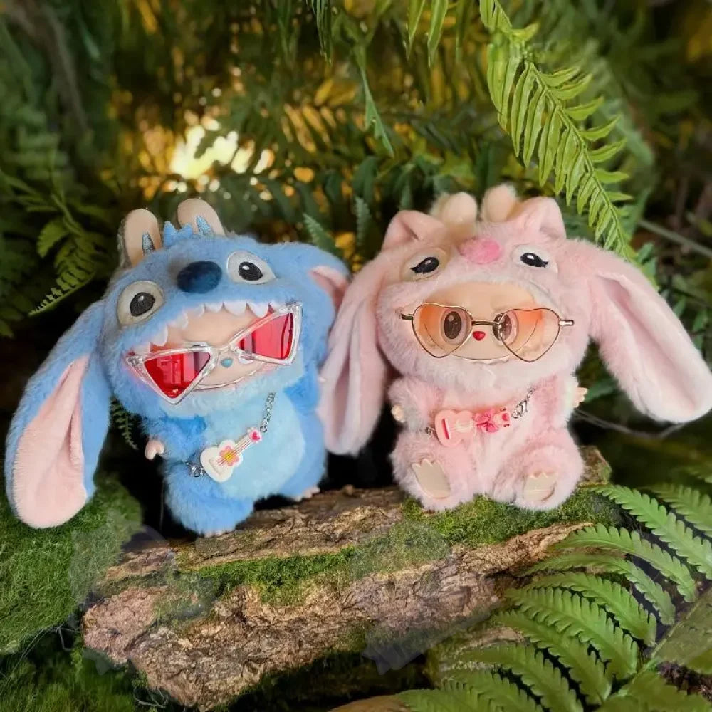 Combinaison stitch rose pour labubu-MaPelucheLabubu.fr | Adoptez votre Labubu : Peluches et Figurines Uniques
