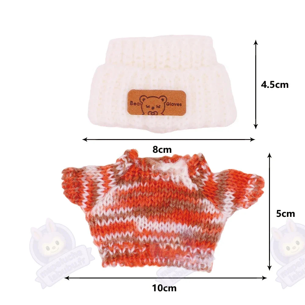 Echarpe tricoté labubu-MaPelucheLabubu.fr | Adoptez votre Labubu : Peluches et Figurines Uniques