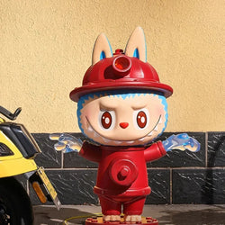 Acheter Figurine Labubu The Monster Almost Fire Hydrant - MaPelucheLabubu.fr | Adoptez votre Labubu : Peluches et Figurines Uniques