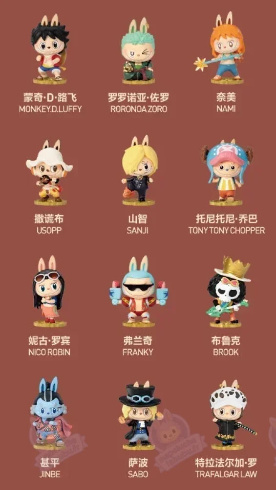 Figurine Labubu The Monster x One Piece 12 Boites-MaPelucheLabubu.fr | Adoptez votre Labubu : Peluches et Figurines Uniques