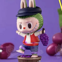 Figurine Labubu The Monsters Orange - modèle Grape - MaPelucheLabubu.fr | Adoptez votre Labubu : Peluches et Figurines Uniques