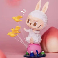 Figurine Labubu The Monsters Pêche - MaPelucheLabubu.fr | Adoptez votre Labubu : Peluches et Figurines Uniques