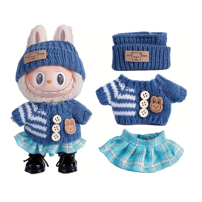 Habits rose pour labubu-MaPelucheLabubu.fr | Adoptez votre Labubu : Peluches et Figurines Uniques
