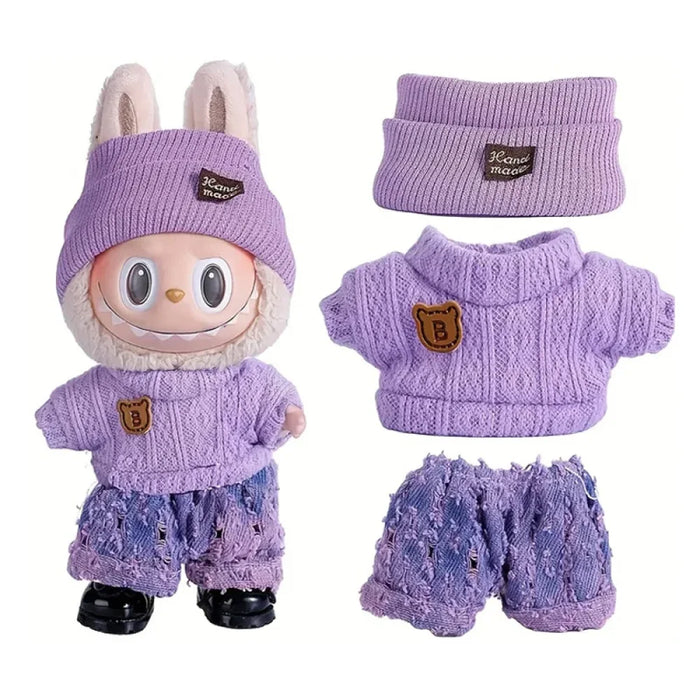 Habits rose pour labubu-MaPelucheLabubu.fr | Adoptez votre Labubu : Peluches et Figurines Uniques