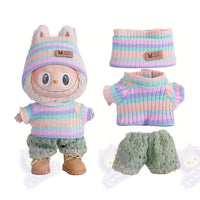 Habits pour labubu violet - modèle no doll 17-238 / 15 / 17 cm - MaPelucheLabubu.fr | Adoptez votre Labubu : Peluches et Figurines Uniques