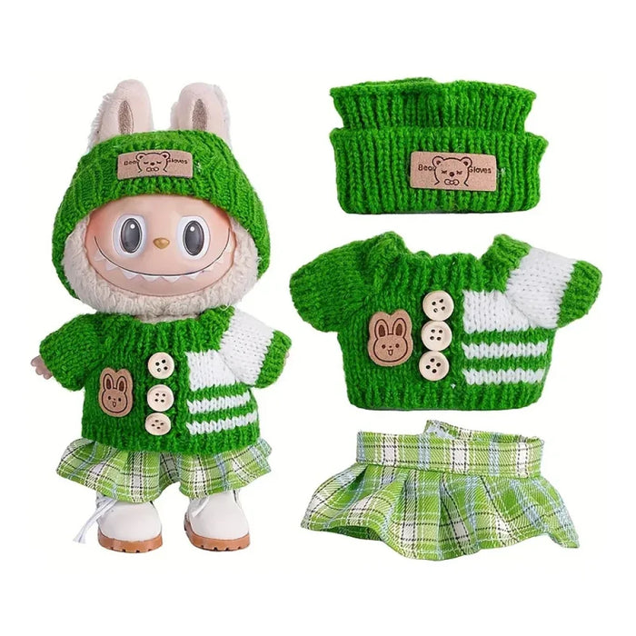 Habits rose pour labubu-MaPelucheLabubu.fr | Adoptez votre Labubu : Peluches et Figurines Uniques