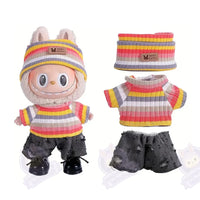 Habits vert pour labubu - modèle no doll 17-245 / 15 / 17 cm - MaPelucheLabubu.fr | Adoptez votre Labubu : Peluches et Figurines Uniques