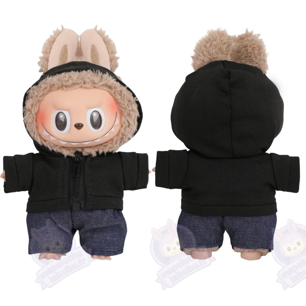 Pantalon & Sweet à capuche pour Labubu-MaPelucheLabubu.fr | Adoptez votre Labubu : Peluches et Figurines Uniques
