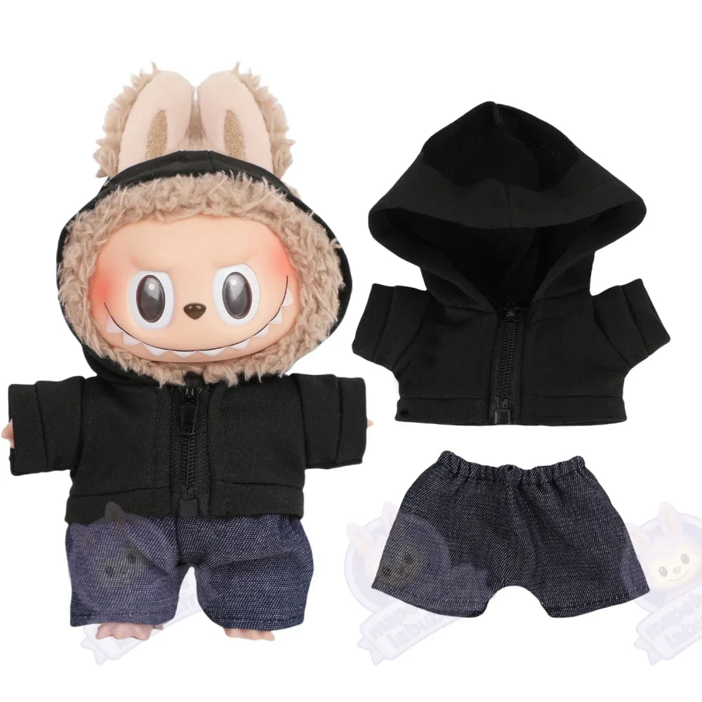 Pantalon & Sweet à capuche pour Labubu-MaPelucheLabubu.fr | Adoptez votre Labubu : Peluches et Figurines Uniques
