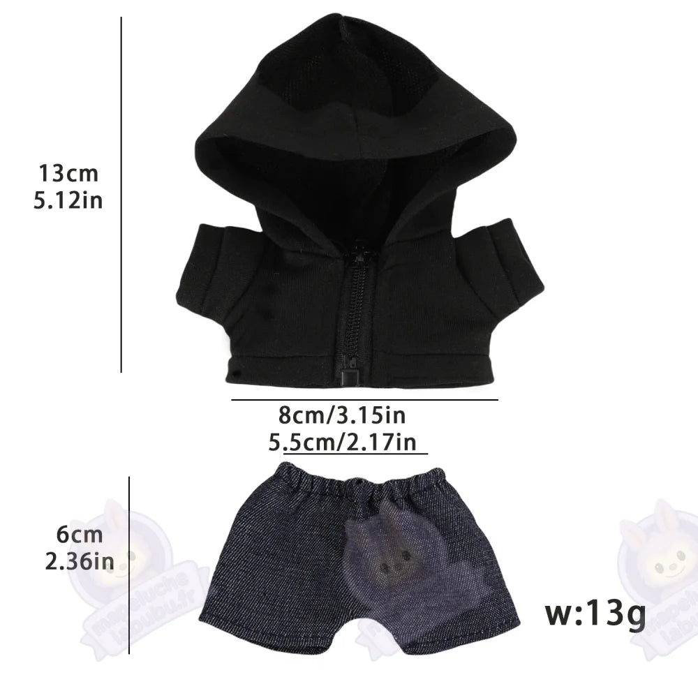Pantalon & Sweet à capuche pour Labubu-MaPelucheLabubu.fr | Adoptez votre Labubu : Peluches et Figurines Uniques