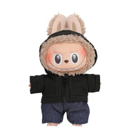 Pantalon & Sweet à capuche pour Labubu - MaPelucheLabubu.fr | Adoptez votre Labubu : Peluches et Figurines Uniques