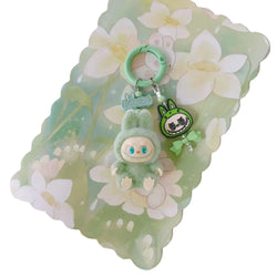 Acheter Porte-clé Labubu vert - MaPelucheLabubu.fr | Adoptez votre Labubu : Peluches et Figurines Uniques