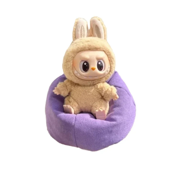 Pouf pour Labubu violet-MaPelucheLabubu.fr | Adoptez votre Labubu : Peluches et Figurines Uniques
