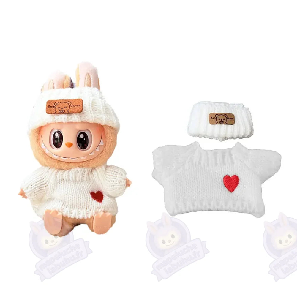Pull en laine marron Labubu-MaPelucheLabubu.fr | Adoptez votre Labubu : Peluches et Figurines Uniques