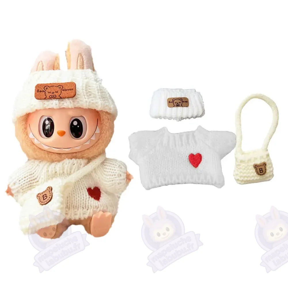 Pull en laine marron Labubu-MaPelucheLabubu.fr | Adoptez votre Labubu : Peluches et Figurines Uniques