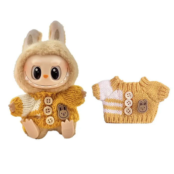 Pull en laine marron Labubu-MaPelucheLabubu.fr | Adoptez votre Labubu : Peluches et Figurines Uniques