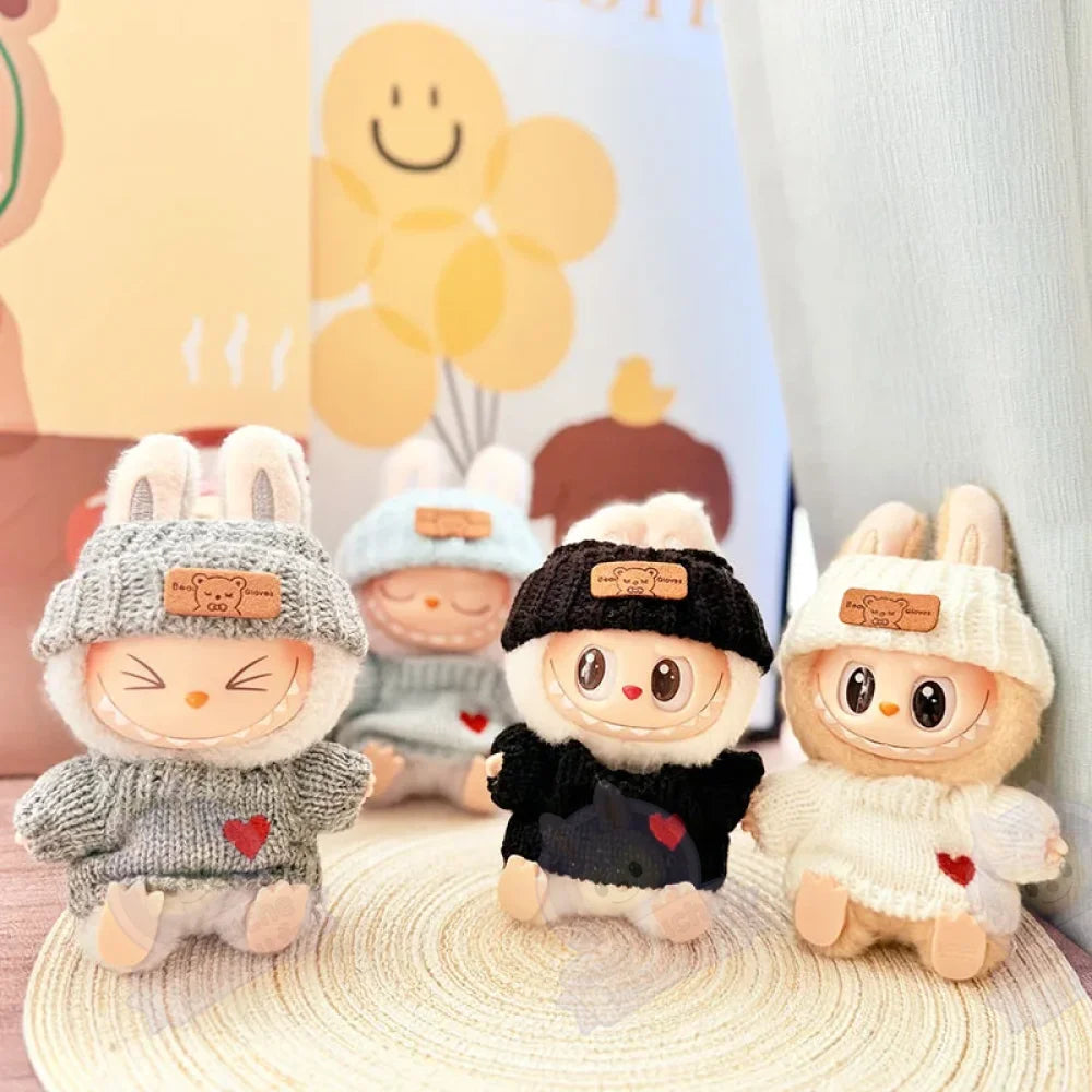 Pull en laine marron Labubu-MaPelucheLabubu.fr | Adoptez votre Labubu : Peluches et Figurines Uniques