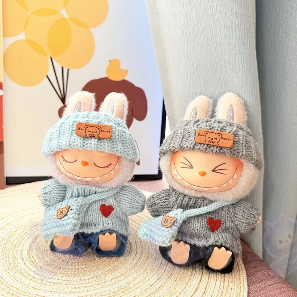 Pull en laine marron Labubu-MaPelucheLabubu.fr | Adoptez votre Labubu : Peluches et Figurines Uniques