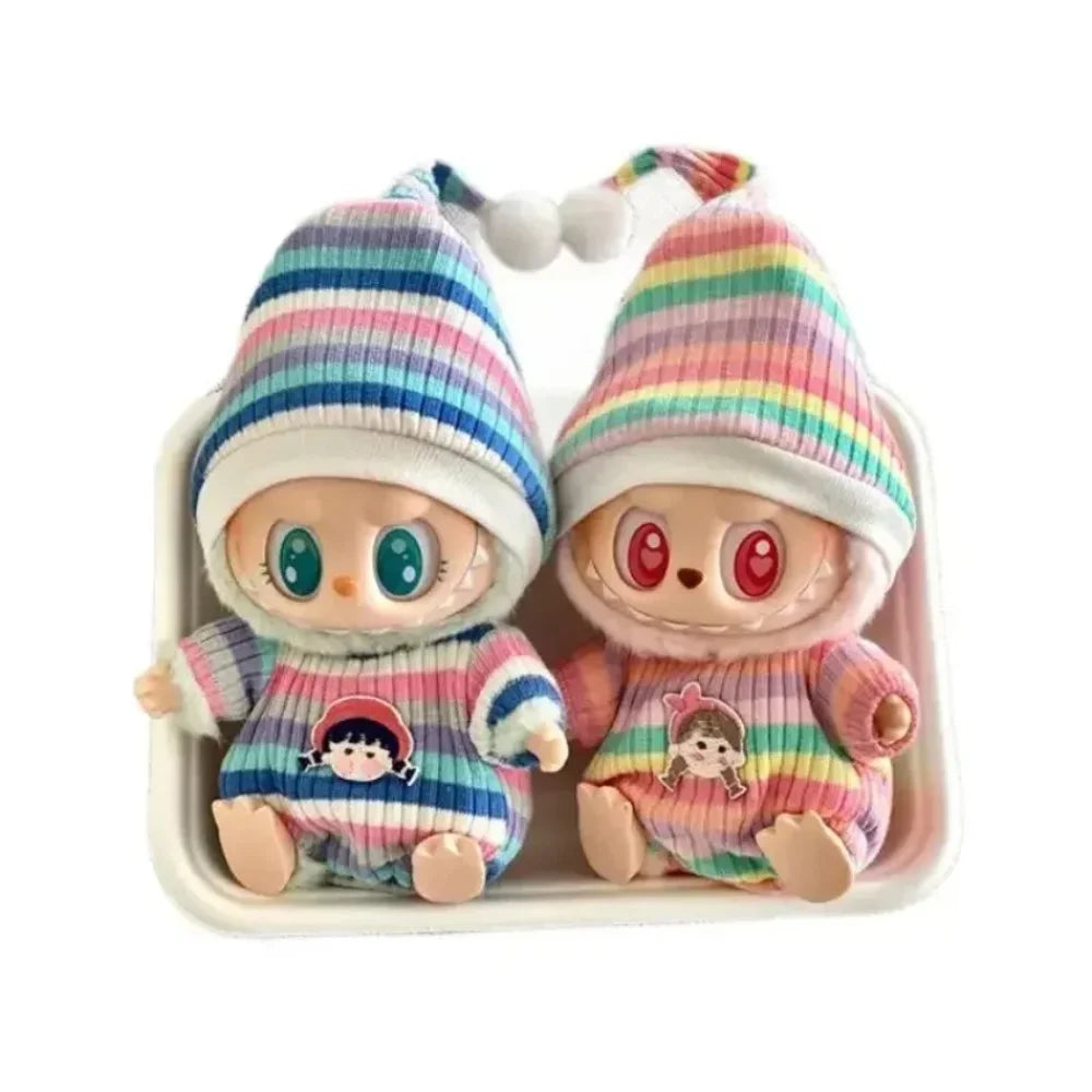Pyjama Labubu colorés-MaPelucheLabubu.fr | Adoptez votre Labubu : Peluches et Figurines Uniques