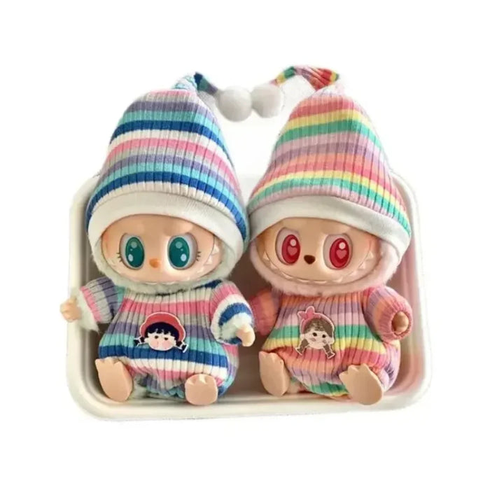 Pyjama Labubu colorés-MaPelucheLabubu.fr | Adoptez votre Labubu : Peluches et Figurines Uniques