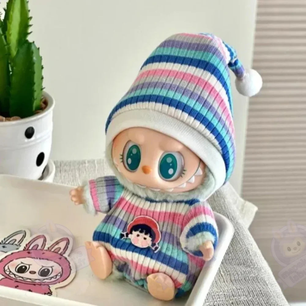 Pyjama Labubu colorés-MaPelucheLabubu.fr | Adoptez votre Labubu : Peluches et Figurines Uniques