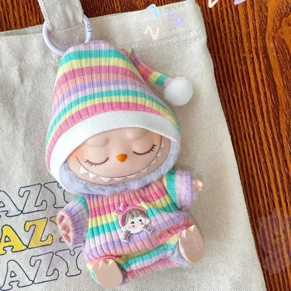 Pyjama Labubu colorés-MaPelucheLabubu.fr | Adoptez votre Labubu : Peluches et Figurines Uniques