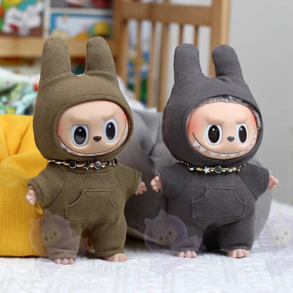 Pyjama Labubu gris-MaPelucheLabubu.fr | Adoptez votre Labubu : Peluches et Figurines Uniques