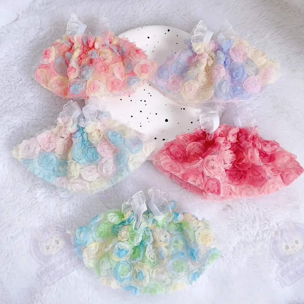 Robe fleuries pour Labubu Princesse-MaPelucheLabubu.fr | Adoptez votre Labubu : Peluches et Figurines Uniques