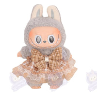 Robe labubu accessoires  17 cm - modèle Marron / 15 / 17 cm - MaPelucheLabubu.fr | Adoptez votre Labubu : Peluches et Figurines Uniques