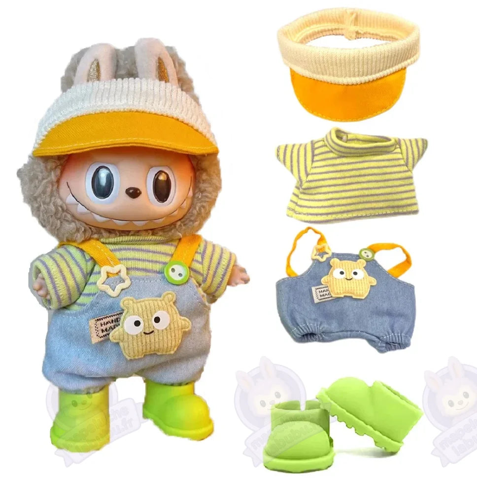 Salopette amusante pour Labubu-MaPelucheLabubu.fr | Adoptez votre Labubu : Peluches et Figurines Uniques