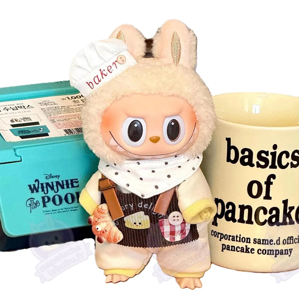 Tenue Labubu pâtissière-MaPelucheLabubu.fr | Adoptez votre Labubu : Peluches et Figurines Uniques