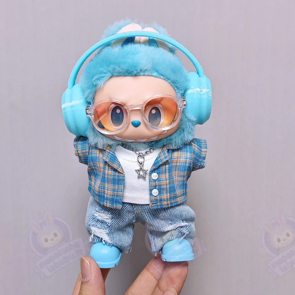 Tenue complète jean's labubu-MaPelucheLabubu.fr | Adoptez votre Labubu : Peluches et Figurines Uniques