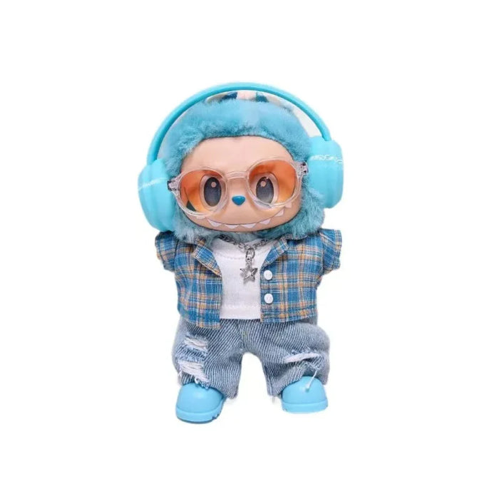Tenue complète jean's labubu-MaPelucheLabubu.fr | Adoptez votre Labubu : Peluches et Figurines Uniques