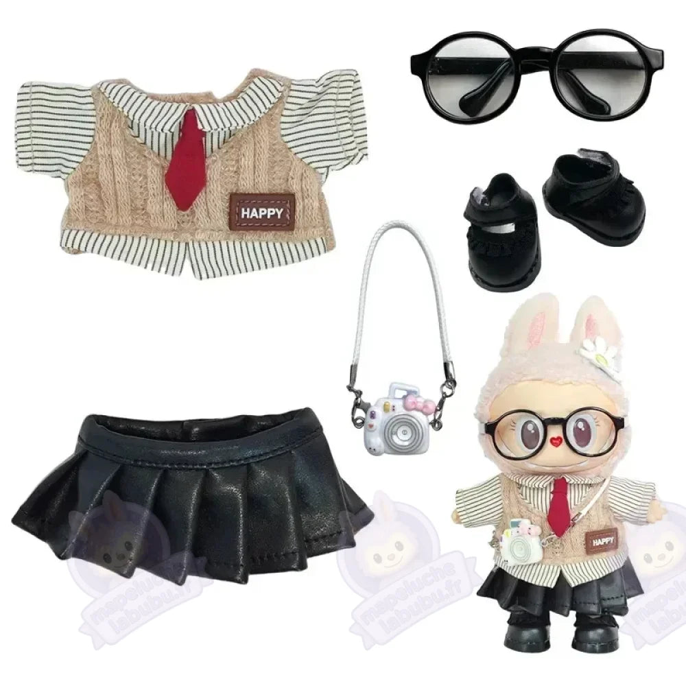 Tenue Labubu étudiant-MaPelucheLabubu.fr | Adoptez votre Labubu : Peluches et Figurines Uniques