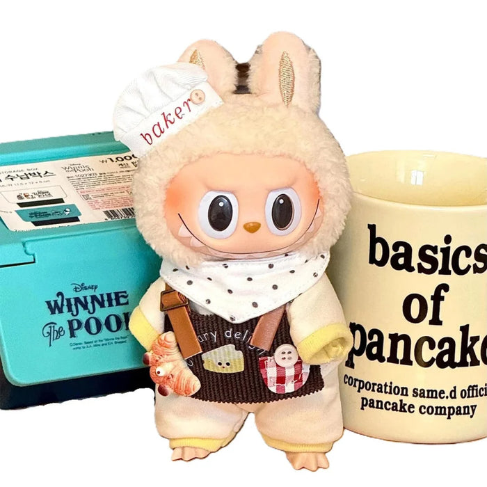 Tenue Labubu pâtissière-MaPelucheLabubu.fr | Adoptez votre Labubu : Peluches et Figurines Uniques