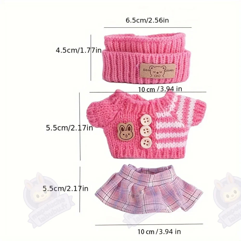 Tenue pour Labubu quotidienne-MaPelucheLabubu.fr | Adoptez votre Labubu : Peluches et Figurines Uniques