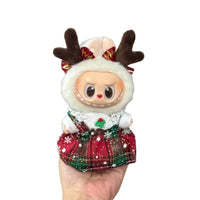 Tenue de noël pour Labubu - MaPelucheLabubu.fr | Adoptez votre Labubu : Peluches et Figurines Uniques